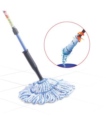 Gala Microfiber Twist Mop (Blue And White)