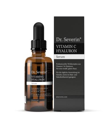 Dr. Severin Vitamin C Hyaluronic Acid Serum I Highly Concentrated Hyaluronic Acid I Anti-Ageing I Smoothes fine lines and wrinkles I Hydration Boost I Made in Germany Hyaluron Serum