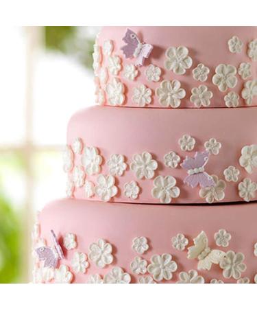 Culpitt Lustred Sugar Butterflies 18 Luxurious Butterfly Cake Decorations Cream Pink Purple Cupcake Toppers | Shimmer Lustre Finish - Buy Online on SooperMarket.com