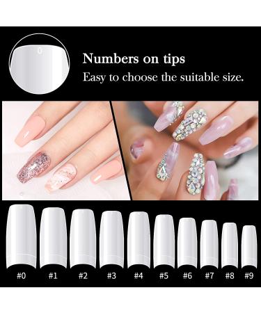 AORAEM White French Tips 500Pcs - Press On Fake Nails for Acrylic Nails - Buy Online on SooperMarket.com