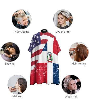 Shop Dominican Flag Barber Cape | Professional Hair Cutting Apron for Kids Perfect for Boys & Girls - Buy Online on SooperMarket.com