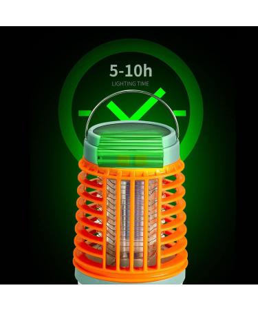 Buzz Blast Pro Electric Cordless Mosquito Zapper for Outdoor and Indoor Portable Multifunctional Solar and USB Charging Bug Zapper Home Bedroom Backyard Camping Using (Orange) - Buy Online on SooperMarket.com