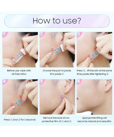 Face Lift Tape - 40 PCS Invisible Facial Lifting Tape for Wrinkles, Double Chin & Sagging Skin - Buy Online on SooperMarket.com