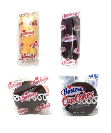 Hostess Variety Pack | Cupcakes, Cinnamon Rolls, Danish, Ding Dongs, Twinkies, Zingers | 30 Count - Buy Online on SooperMarket.com