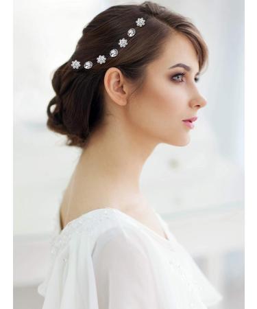 40 Pack Rhinestone Bridal Wedding Hair Pins - Elegant Hair Accessories for Women and Girls (Style B) - Buy Online on SooperMarket.com