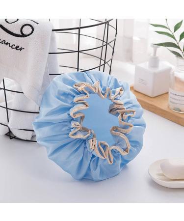 Household Double-Layer Waterproof Shower capthickened Women's Oil-Proof Shampoo capshower capshower caps Xiangbinse - Buy Online on SooperMarket.com