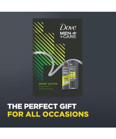 Dove Men+Care Sport Active Duo Gift Set For him Body Wash 250ml & Deo 150ml Stocking Filler Christmas Gift for Him Multi Regular - Buy Online on SooperMarket.com