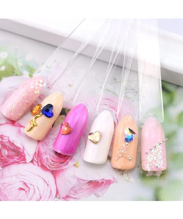 Heart Nail Rhinestones 90 Pcs Acrylic Flatback 3mm Heart Nail Charms Nail Art Rhinestones Gems 3D Nail Art Decorations for DIY Crafts Jewelry Making (Mixed) - Buy Online on SooperMarket.com