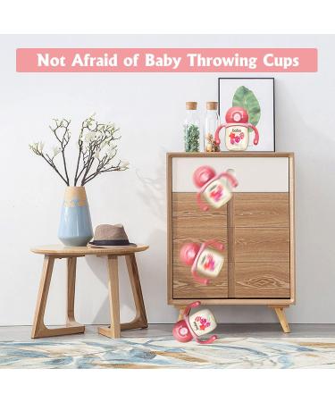 YOHKOH 6oz Red Baby Sippy Cup with Weighted Straw | PPSU Learner Cup for Toddlers 4-6 Months | No Spill Soft Spout & Handles - Buy Online on SooperMarket.com