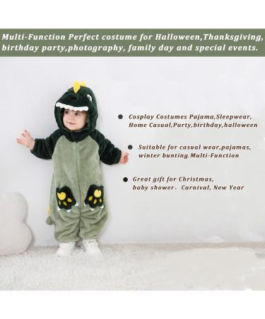 Doladola Dalmatians Toddler Romper | Newborn Baby Outfit 0-3 Months | Green Dino Onesie - Buy Online on SooperMarket.com