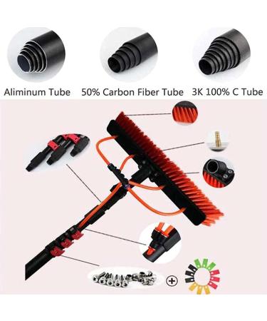 Telesbrush/Window Cleaning Brush/Window Cleaning Pole/Extendable Conservatory Roof Cleaner/Photovoltaic Panel Cleaning/12Ft/3.6M 55cm Brush Head 11M/36FT - Buy Online on SooperMarket.com