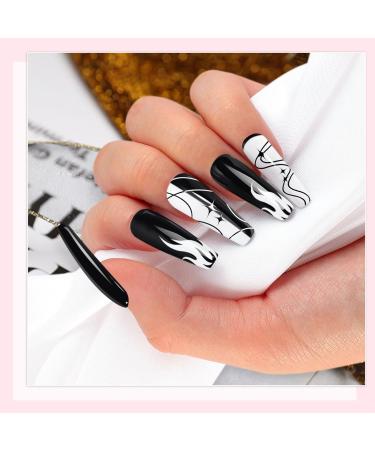 Yueshop Art Liner Gel Nail Polishes Set - 4x8ml Black Gold Silver White Collection - Drawing UV LED Gel Liner Polish Pen - Manicure Art Salon - Buy Online on SooperMarket.com