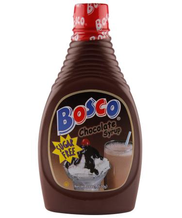 Bosco Sugar Free Chocolate Syrup 18oz | Fat Free, Gluten Free, Made with Natural Cocoa