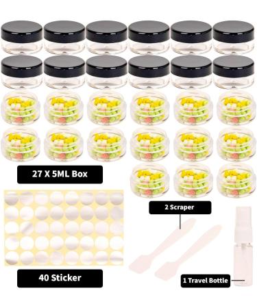 27 Pink 5ml Jars with Lids - Perfect for Lip Balm & Cream Storage | International Shipping Available - Buy Online on SooperMarket.com
