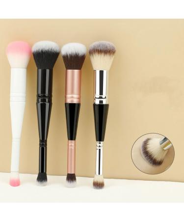 Foundation & Concealer Brush - Dual-Ended Makeup Applicator for Flawless Finish - Cruelty-Free Black Brush for Liquid Cream & Powder - Buy Online on SooperMarket.com