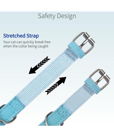 Apple AirTag Cat Neck Band - Light Tracker for Kittens & Puppies (7-9 inch) - Blue | International Shipping - Buy Online on SooperMarket.com