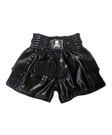 Shadow Muay Thai Shorts Men | Women | Unisex | Boxing Trunks 38 Regular Black