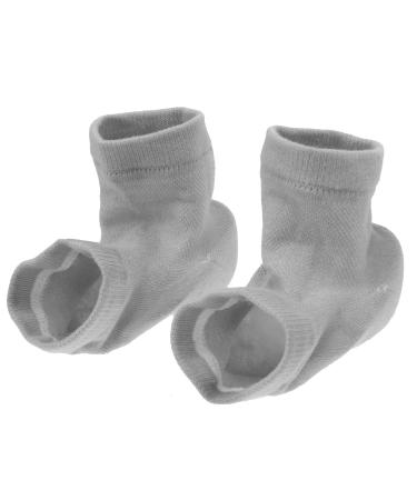 Moisturizing Heel socks Spa-socks: For dry cracked cracks moisture- moisture-donor-heel- Balm- Fu Treatment heel plasticizer 1 set gray