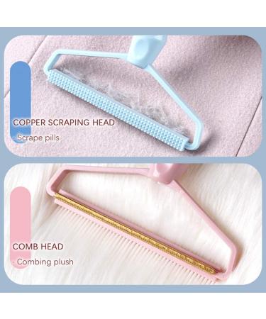 Portable Fabric Shaver & Pet Hair Remover - Manual Lint Remover for Carpet, Clothes, Furniture - Blue 1pcs - Buy Online on SooperMarket.com