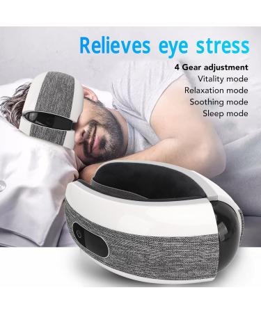 Bluetooth Eye Massager - Portable Foldable Heated Eye Mask for Eye Care Reduces Dark Circles & Dry Eyes - Buy Online on SooperMarket.com