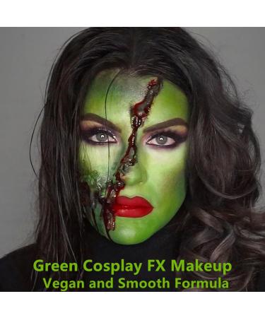 Go Ho Makeup Liquid Body Paint (2.1 oz) - Green Water Based Face & Body Paint for Special FX, Cosplay, Halloween - Buy Online on SooperMarket.com
