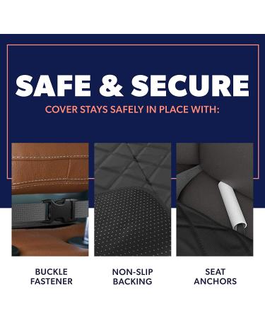 Active Pets Front Seat Dog Cover - Waterproof, Scratch Proof & Nonslip Protector for Cars, Trucks & SUVs - Black - Buy Online on SooperMarket.com