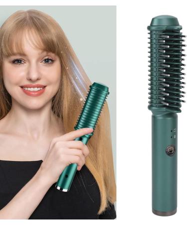 USB Rechargeable Cordless Hair Styling Tool Hair Straightening and Curling Brush Ideal for Short Hair Features Quick and Even Heating - Buy Online on SooperMarket.com