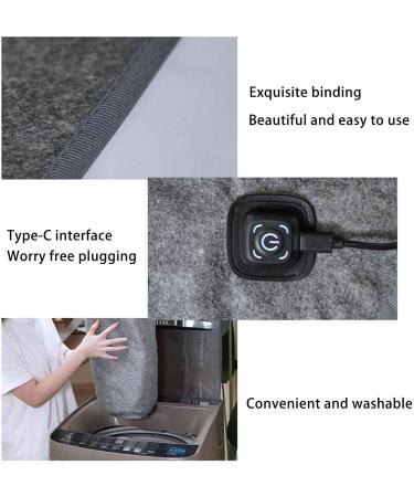 Electric Heating Blanket 160x150cm - Washable Soft Heat Pillow for Winter | USB Fast Heating & Multifunctional | Shenrongtong - Buy Online on SooperMarket.com