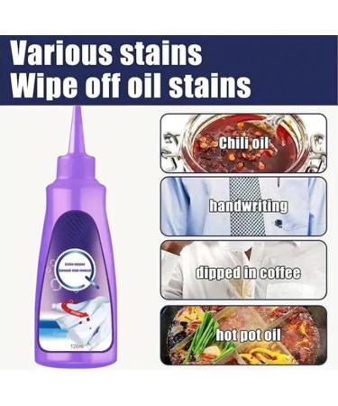 Symmetry Stain Remover | Graceiful Active Enzyme Laundry Stain Remover - Purple Bottle 2PCS | Best Stain Solution for White Shirts - Buy Online on SooperMarket.com