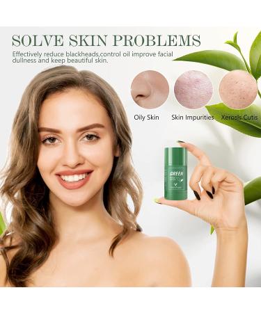 Green Tea Clay Mask Stick | Purifying and Moisturizing | Blackhead Remover | Deep Pore Cleansing for All Skin Types - Buy Online on SooperMarket.com