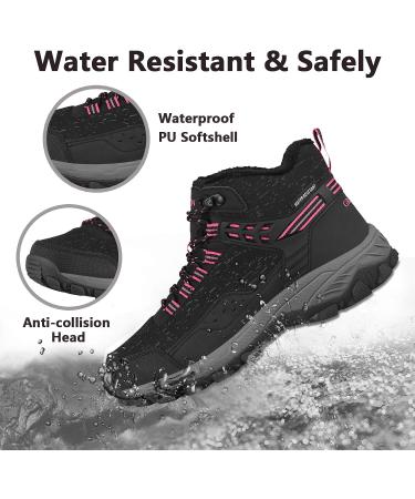 GRITION Women's Waterproof Hiking Boots - Black, Size 6 - Buy Online on SooperMarket.com