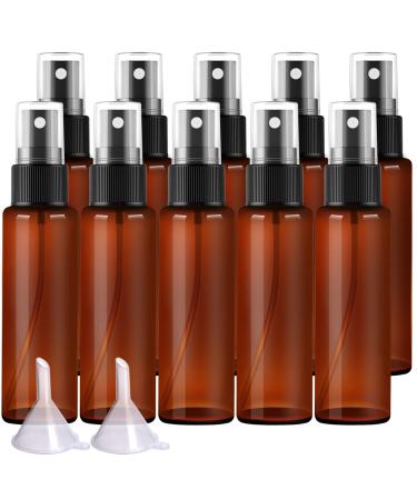 FANDAMEI 10 30ml pump spray bottle with funnel atomizer 30ml spray bottle empty perfume atomizer made of plastic (10 x 30 ml)