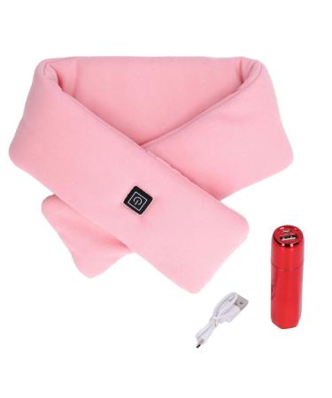 Heating pillows for the neck USB companies heated for pain relief washable thermal neck bandage warm heating scarf 3 temperature levels (pink)