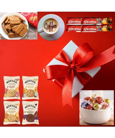 3 in 1 Instant Coffee Gift Box | Coffee Lovers Gifts Set Hamper | Fantastic Letterbox gifts for Coffee Lovers| 9 Instant Coffee Sachets | Biscuits | Lindt Chocolates | All Occasion | Birthday | Easter - Buy Online on SooperMarket.com