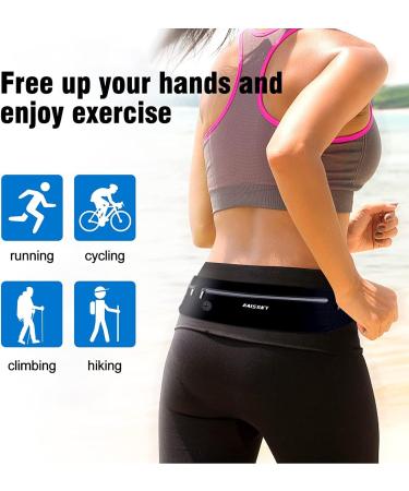 Haissky PLASS Waterproof Running Belt for Cell Phones - Ultra-Thin Hip Bag for Jogging Fitness and Travel (Fits Phones Up to 6.9 ) - International Shipping - Buy Online on SooperMarket.com
