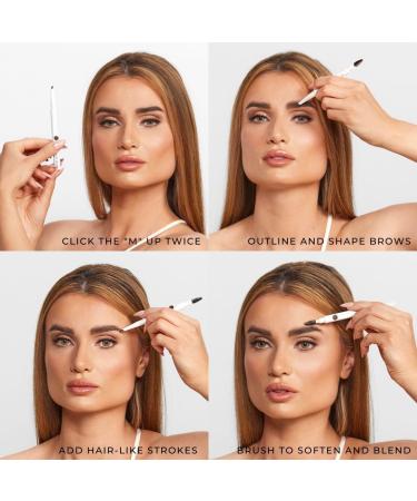 MADLUVV Exacto Brow Pencil - Flawless Taupe Brows | Dual-Ended Design | Long-Lasting Precision & Blending Brush - Buy Online on SooperMarket.com
