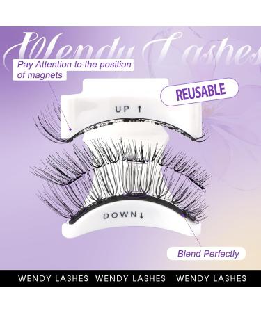 Magnetic Eyelashes 2 Pairs Reusable Magnetic Lashes with Applicator No Glue Magnetic Eye lashes Natural Look without Eyeliner Magnetic Lashes Kit(magnetic lashes-K8+604) CX-K8+604 - Buy Online on SooperMarket.com
