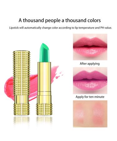 Kyda 3pcs Temperature Lipstick Set - Long-Lasting Moisturizing Color-Changing Lip Balm Waterproof Crystal Jelly - Shop Internationally - Buy Online on SooperMarket.com