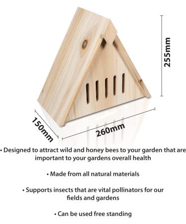 St Helens Home and Garden Eco-Friendly Wood Butterfly House Home Hotel For Butterflies and Moths Weather Resistant - Buy Online on SooperMarket.com