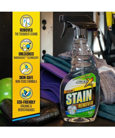 Sweat X Sport Extreme Stain Remover - Nontoxic Multi-Purpose Spray for All Fabrics - 16oz - Buy Online on SooperMarket.com