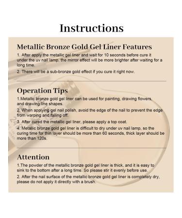 RARJSM Metallic Gel Liner Nail Art Set - Silver Bronze & Gold - 3D Mirror Chrome Effect - 8ml Gel Polish with Thin Brush for Home Salon - Curing Required - Buy Online on SooperMarket.com