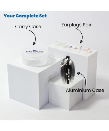 Earasers US Musicians Hearing Protection Earplugs - Reusable Silicone Earplugs with Carrying Bag - 19dB Noise Reduction for Concerts DJs & Drummers - Large Size - Buy Online on SooperMarket.com