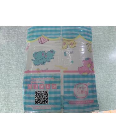 LittleForBig Adult Brief Diapers - Vintage Baby Print 10 Pack | ABDL Diaper Lover Essentials - Buy Online on SooperMarket.com
