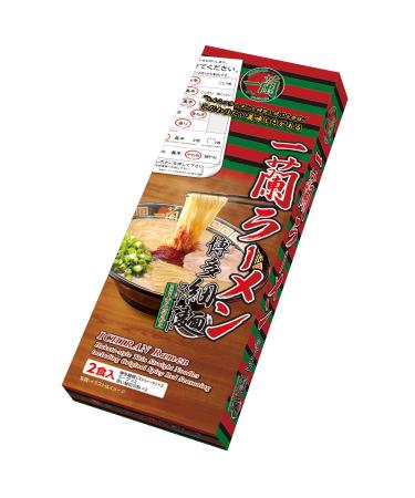 Ichiran Ramen Hakata Thin Noodles Straight one Orchid Special red Secret Powder (2 Meal)