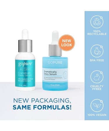 goPure Power Serum Trio Set | Radiant Vitamin C Hydrating Hyaluronic Acid & Bakuchiol Retinol - Brighten & Moisturize Skin | 3 Serums 1.0 fl oz - Buy Online on SooperMarket.com