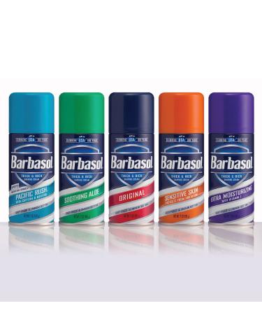 Barbasol Pacific Rush Shaving Cream with Caffeine & Menthol - 7 oz | Thick & Rich Foam for a Refreshing Shave - Buy Internationally - Buy Online on SooperMarket.com