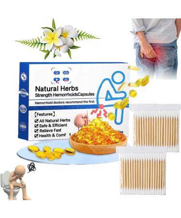 LONGLUAN Heca Natural Herbal Strength Hemorrhoid Capsules 7pc/Box Natural Herbs Strength Hemorrhoids Capsules Heca Hemorrhoid Capsules (1 Box)
