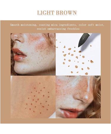 Lovelycat Freckle Pen Faux Freckle Pen Colour Pop Freckle Pen Supernaturally realistic freckles makeup brush Fantastic freckles pen Long-lasting waterproof soft-point absorbent pen for a natural and easy makeup look (Light Brown) - Buy Online on SooperMarket.com