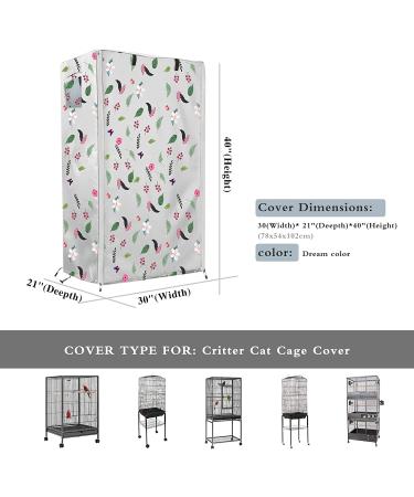 Universal Birdcage Cover for Privacy & Comfort - Breathable, Washable, Blackout - Fantasy Color - M(30x21x40in) - Buy Online on SooperMarket.com
