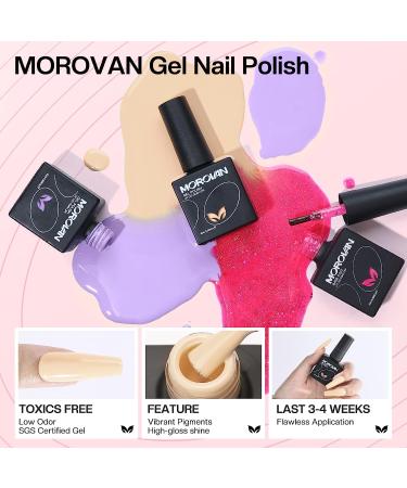 Morovan Acrylic Nail Kit with Drill - Complete Professional Set for Beginners - Glitter Acrylic Nails DIY Art - Salon-Quality Supplies - A-FOUR SEASON - Buy Online on SooperMarket.com